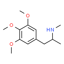 ChemSpider 2D Image | N-Methyl-1-(3,4,5-trimethoxyphenyl)-2-propanamine | C13H21NO3