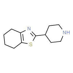 ChemSpider 2D Image | 2-(4-Piperidinyl)-4,5,6,7-tetrahydro-1,3-benzothiazole | C12H18N2S