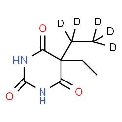 ChemSpider 2D Image | 5-Ethyl-5-(~2~H_5_)ethyl-2,4,6(1H,3H,5H)-pyrimidinetrione | C8H7D5N2O3