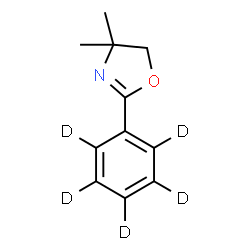 ChemSpider 2D Image | 4,4-Dimethyl-2-(~2~H_5_)phenyl-4,5-dihydro-1,3-oxazole | C11H8D5NO