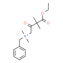 ChemSpider 2D Image | N-Benzyl-4-ethoxy-N,N,3,3-tetramethyl-2,4-dioxo-1-butanaminium | C17H26NO3