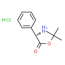 ChemSpider 2D Image | tert-butyl (2S)-2-amino-2-phenylacetate hydrochloride | C12H18ClNO2