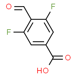 ChemSpider 2D Image | 3,5-Difluoro-4-formylbenzoic acid | C8H4F2O3