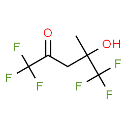 ChemSpider 2D Image | 1,1,1,5,5,5-Hexafluoro-2-hydroxy-2-methylpentan-4-one | C6H6F6O2