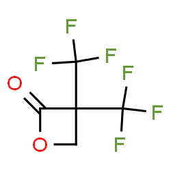 ChemSpider 2D Image | 3,3-Bis(trifluoromethyl)-2-oxetanone | C5H2F6O2