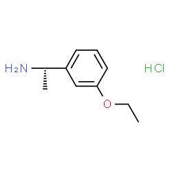 ChemSpider 2D Image | (1S)-1-(3-Ethoxyphenyl)ethanamine hydrochloride (1:1) | C10H16ClNO