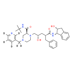 ChemSpider 2D Image | Indinavir-d6 | C36H41D6N5O4