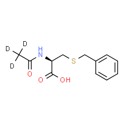 ChemSpider 2D Image | S-Benzyl-N-(~2~H_3_)ethanoyl-L-cysteine | C12H12D3NO3S