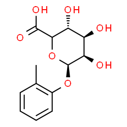 ChemSpider 2D Image | 2-Methylphenyl (5xi)-beta-L-lyxo-hexopyranosiduronic acid | C13H16O7