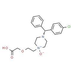 ChemSpider 2D Image | LEVOCETIRIZINE N-OXIDE | C21H25ClN2O4