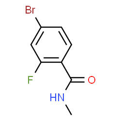 ChemSpider 2D Image | 4-Bromo-2-fluoro-N-methylbenzamide | C8H7BrFNO