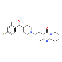 ChemSpider 2D Image | DES(6-FLUORO-1,2-BENZOXAZOLE)-2,4-DIFLUOROBENZOYL RISPERIDONE | C23H27F2N3O2