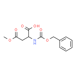 ChemSpider 2D Image | 2-{[(Benzyloxy)carbonyl]amino}-4-methoxy-4-oxobutanoic acid | C13H15NO6