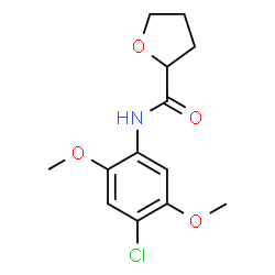 ChemSpider 2D Image | N-(4-Chloro-2,5-dimethoxyphenyl)tetrahydro-2-furancarboxamide | C13H16ClNO4