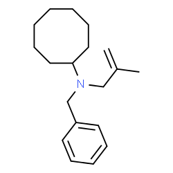 ChemSpider 2D Image | N-Benzyl-N-(2-methyl-2-propen-1-yl)cyclooctanamine | C19H29N