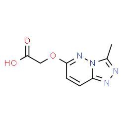 ChemSpider 2D Image | [(3-Methyl[1,2,4]triazolo[4,3-b]pyridazin-6-yl)oxy]acetic acid | C8H8N4O3