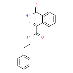 ChemSpider 2D Image | 4-Oxo-N-(2-phenylethyl)-3,4-dihydro-1-phthalazinecarboxamide | C17H15N3O2
