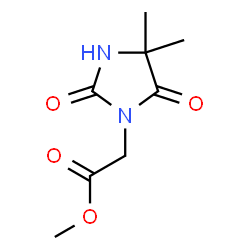 ChemSpider 2D Image | Methyl (4,4-dimethyl-2,5-dioxo-1-imidazolidinyl)acetate | C8H12N2O4