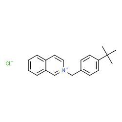ChemSpider 2D Image | 2-[4-(2-Methyl-2-propanyl)benzyl]isoquinolinium chloride | C20H22ClN
