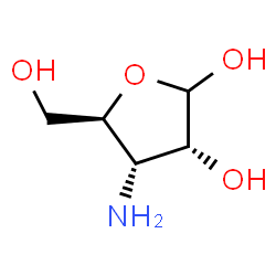 ChemSpider 2D Image | 3-Amino-3-deoxy-D-ribofuranose | C5H11NO4