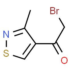 ChemSpider 2D Image | 2-Bromo-1-(3-methyl-1,2-thiazol-4-yl)ethanone | C6H6BrNOS
