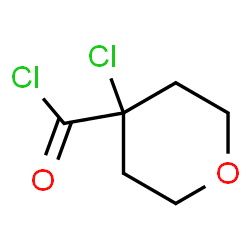 ChemSpider 2D Image | 4-Chlorotetrahydro-2H-pyran-4-carbonyl chloride | C6H8Cl2O2