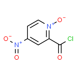 ChemSpider 2D Image | 4-Nitro-2-pyridinecarbonyl chloride 1-oxide | C6H3ClN2O4