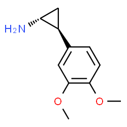 ChemSpider 2D Image | (1R,2S)-2-(3,4-Dimethoxyphenyl)cyclopropanamine | C11H15NO2