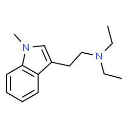 ChemSpider 2D Image | N,N-Diethyl-2-(1-methyl-1H-indol-3-yl)ethanamine | C15H22N2