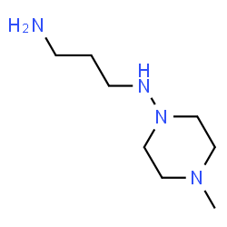 ChemSpider 2D Image | N-(4-Methyl-1-piperazinyl)-1,3-propanediamine | C8H20N4
