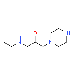 ChemSpider 2D Image | 1-(Ethylamino)-3-(1-piperazinyl)-2-propanol | C9H21N3O