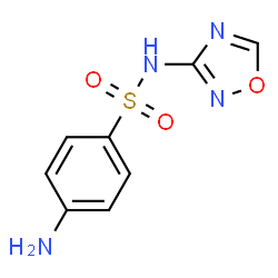 ChemSpider 2D Image | 4-Amino-N-(1,2,4-oxadiazol-3-yl)benzenesulfonamide | C8H8N4O3S
