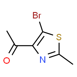 ChemSpider 2D Image | 1-(5-Bromo-2-methyl-1,3-thiazol-4-yl)ethanone | C6H6BrNOS