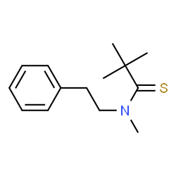 ChemSpider 2D Image | N,2,2-Trimethyl-N-(2-phenylethyl)propanethioamide | C14H21NS