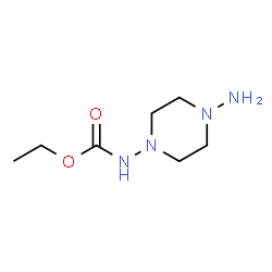 ChemSpider 2D Image | Ethyl (4-amino-1-piperazinyl)carbamate | C7H16N4O2