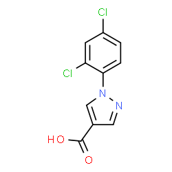 ChemSpider 2D Image | 1-(2,4-Dichlorophenyl)-1H-pyrazole-4-carboxylic acid | C10H6Cl2N2O2