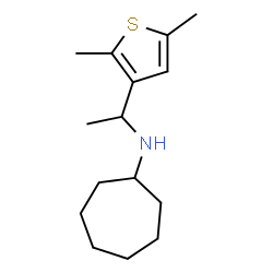 ChemSpider 2D Image | N-[1-(2,5-Dimethyl-3-thienyl)ethyl]cycloheptanamine | C15H25NS
