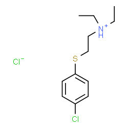 ChemSpider 2D Image | 2-(4-Chlorophenylthio)triethylamine hydrochloride | C12H19Cl2NS