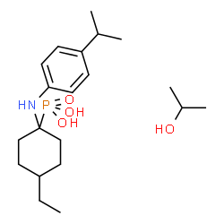 ChemSpider 2D Image | {4-Ethyl-1-[(4-isopropylphenyl)amino]cyclohexyl}phosphonic acid - 2-propanol (1:1) | C20H36NO4P