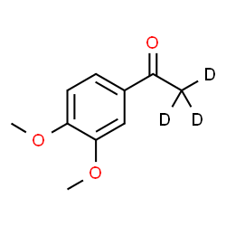 ChemSpider 2D Image | 1-(3,4-Dimethoxyphenyl)(~2~H_3_)ethanone | C10H9D3O3