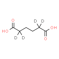 ChemSpider 2D Image | Hexanedioic-2,2,5,5-d4acid (9CI) | C6H6D4O4