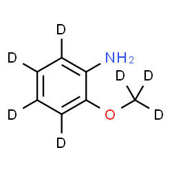 ChemSpider 2D Image | 2-[(~2~H_3_)Methyloxy](~2~H_4_)aniline | C7H2D7NO