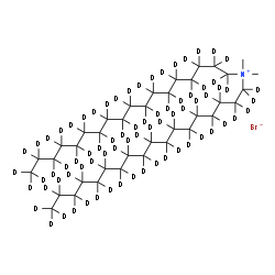 ChemSpider 2D Image | N,N-Dimethyl-N-(~2~H_37_)octadecyl(~2~H_37_)octadecan-1-aminium bromide | C38H6D74BrN