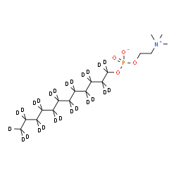 ChemSpider 2D Image | (~2~H_25_)Dodecyl 2-(trimethylammonio)ethyl phosphate | C17H13D25NO4P
