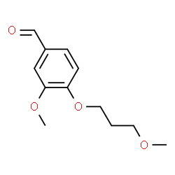 ChemSpider 2D Image | 3-methoxy-4-(3-methoxypropoxy)benzaldehyde | C12H16O4