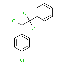 ChemSpider 2D Image | 1-Chloro-4-(1,2,2-trichloro-2-phenylethyl)benzene | C14H10Cl4