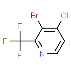 ChemSpider 2D Image | 3-Bromo-4-chloro-2-(trifluoromethyl)pyridine | C6H2BrClF3N