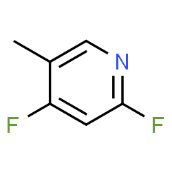 ChemSpider 2D Image | 2,4-Difluoro-5-methylpyridine | C6H5F2N