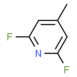 ChemSpider 2D Image | 2,6-Difluoro-4-methylpyridine | C6H5F2N