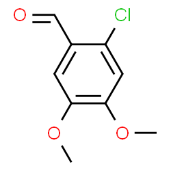 ChemSpider 2D Image | 2-Chloro-4,5-dimethoxybenzaldehyde | C9H9ClO3